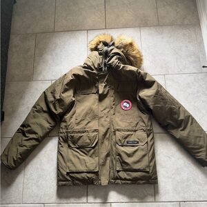 Canada Goose Parka with Fur Hood | Large